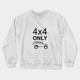 4x4 only (light) Crewneck Sweatshirt